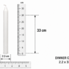 dinner 2.2x33cm ruler Dinner Candles