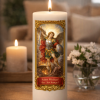 custom printed saint candle Custom Printed Saint Candles