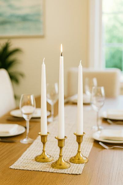 Dinner candles in classic tapered shape – CANDLE MAKERS South Africa